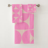 Modernes Pfirsich- und Pink-Preppy-Muster aus dem