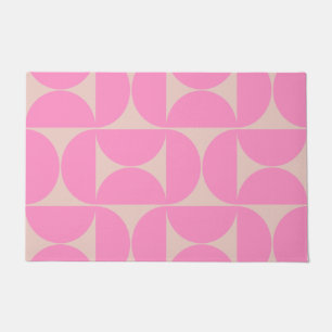 Modernes Pfirsich- und Pink-Preppy-Muster aus dem Fußmatte