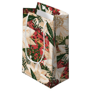 Modernes Phantastisches Poinsettia Weihnachtsgemäl Kleine Geschenktüte