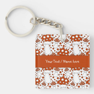 Modernes Pilzdesign Schlüsselanhänger