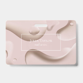 Modernes Pink Beauty Salon Nail Artist Business Ausweis