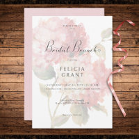 Modernes Pink Blush Hydrangea Bridal Brunch