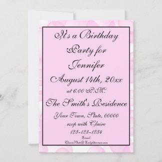 Modernes pink Bokeh Thema Hintergrund Einladung