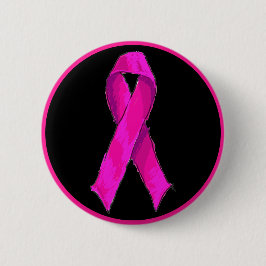 Modernes pink-braunes Brustkrebs-Bewusstsein und U Button