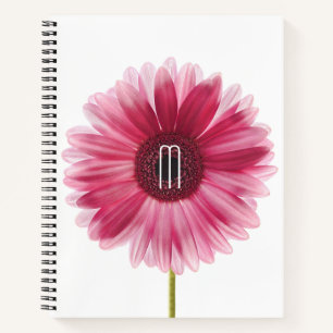 Modernes Pink Floral Gerbera Daisy-Notebook Notizbuch