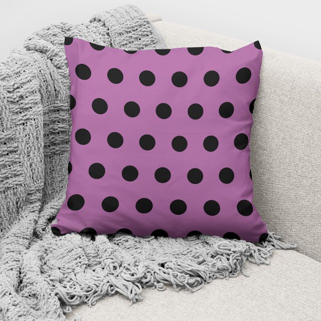 Modernes Pink Polka Dots Muster Kissen (Von Creator hochgeladen)