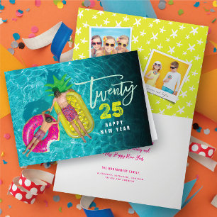 Modernes Pinselskript 2025 Typografie Neues Jahr F Feiertagskarte