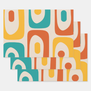 Modernes Piquet aus dem Mittelalter Minimalistisch Geschenkpapier Set
