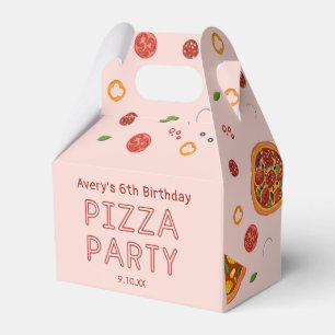 Modernes Pizza Party Vielen Dank für Ihre Unterstü Geschenkschachtel