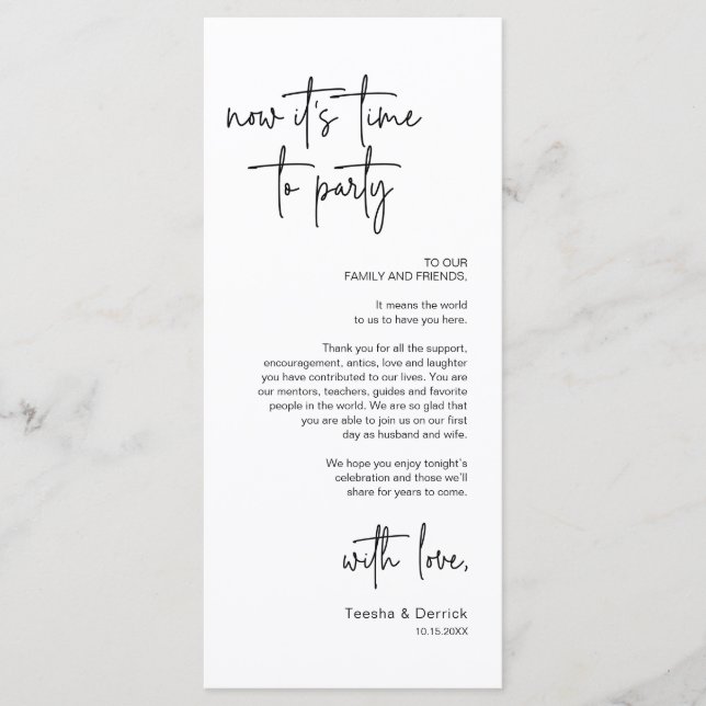 Modernes Place Setting Dinner Party Danke Karte (Vorderseite)