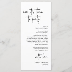 Modernes Place Setting Dinner Party Danke Karte