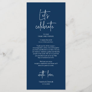 Modernes Place Setting Dinner Party Danke Karte