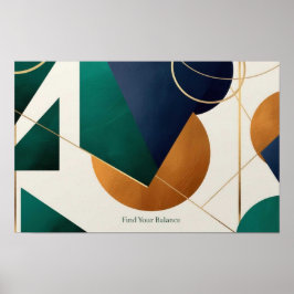 Modernes Plakatminimalistisches mit überlappendem Poster