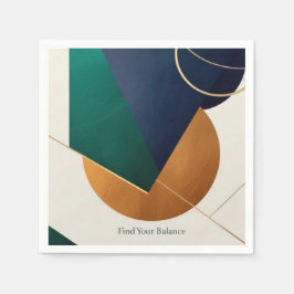 Modernes Plakatminimalistisches mit überlappendem Serviette