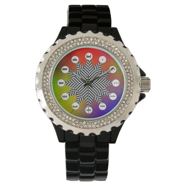 Modernes Plasma (Maya Face) von Kenneth Yoncich Armbanduhr (Vorderseite)
