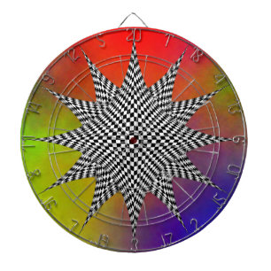 Modernes Plasma von Kenneth Yoncich Dartscheibe