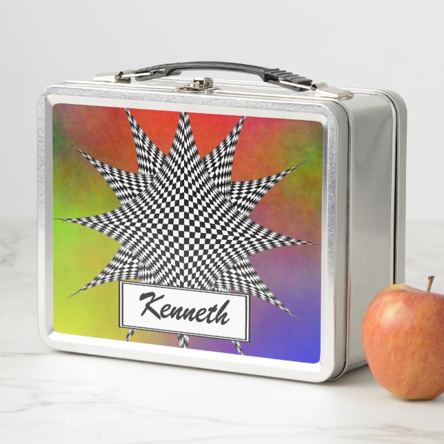 Modernes Plasma von Kenneth Yoncich Metall Lunch Box (Beispiel)