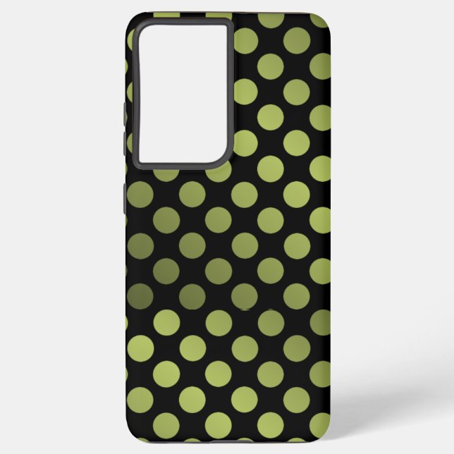 Modernes Polka Dot Phone Case Samsung Galaxy Hülle (Rückseite)