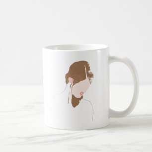 Modernes Portrait Kaffeetasse