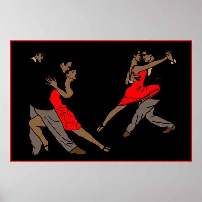 modernes Poster2black Poster (Vorne)