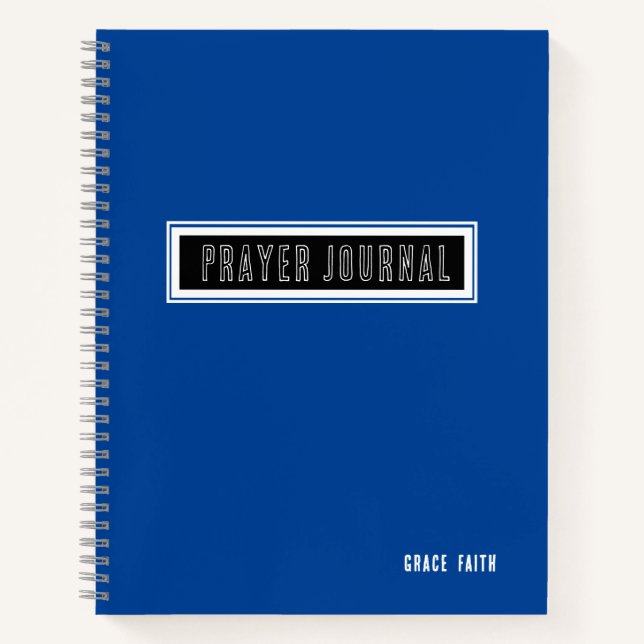 Modernes Prayer Journal Notizbuch (Vorderseite)