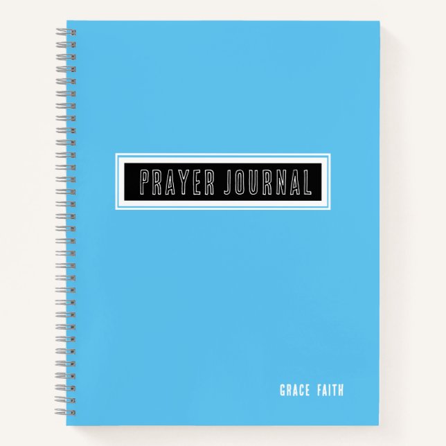 Modernes Prayer Journal Notizbuch (Vorderseite)