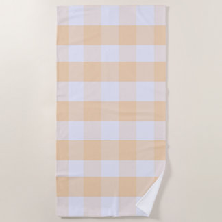 Modernes Preppy-Gingham Strandtuch