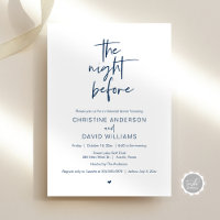 Modernes Probe Dinner, Die Nacht vor Invitati