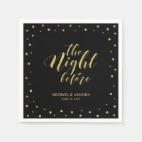 Modernes Probe-Dinner Gold & Black