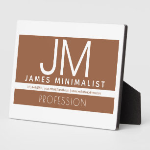 Modernes professionelles minimalistisches Design Fotoplatte