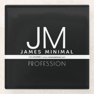 Modernes professionelles minimalistisches Design Glasuntersetzer