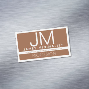 Modernes professionelles minimalistisches Design Magnetische Visitenkarte