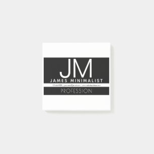 Modernes professionelles minimalistisches Design Post-it Klebezettel