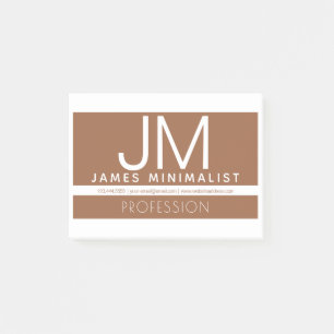 Modernes professionelles minimalistisches Design   Post-it Klebezettel