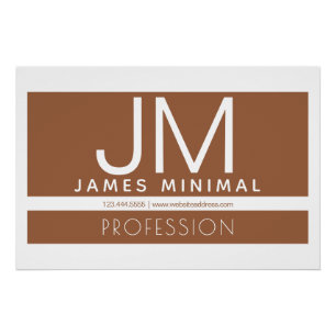 Modernes professionelles minimalistisches Design   Poster