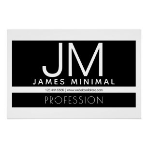 Modernes professionelles minimalistisches Design Poster