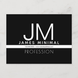 Modernes professionelles minimalistisches Design   Postkarte