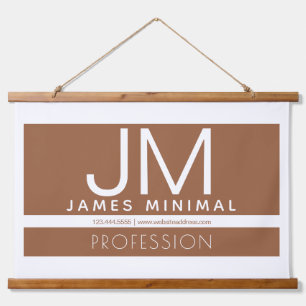 Modernes professionelles minimalistisches Design   Wandteppich Mit Holzrahmen
