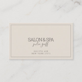Modernes professionelles Salon & Spa Visitenkarte