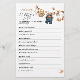 Modernes Pumpkin Fall Baby Duschvorrichtung Vater 