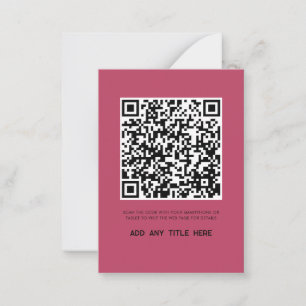 Modernes QR-Code-Business-Logo Mitteilungskarte