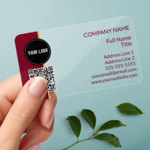 Modernes QR-Code-Geschäftslogo Transparent