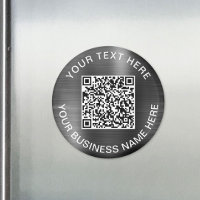 Modernes QR-Code-Werbesilber