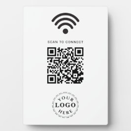 Modernes QR-Code-Zeichen für den einfachen Zugang Fotoplatte