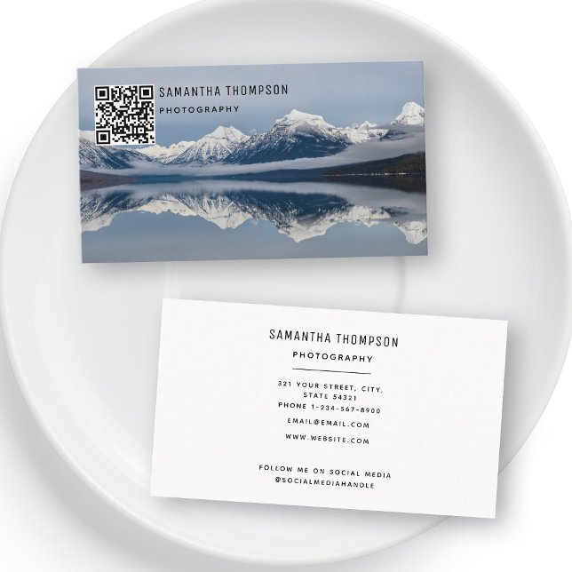 Modernes QR-Foto für Fotografen Visitenkarte (Von Creator hochgeladen)