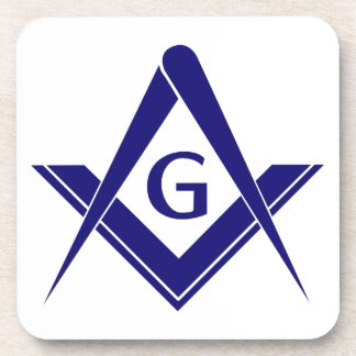 Modernes Quadrat u. Kompassse Getränkeuntersetzer