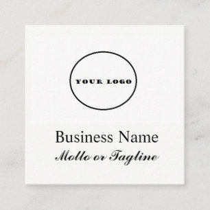 modernes quadratisches Logo und meine Logo-Visiten Quadratische Visitenkarte