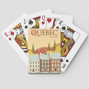Modernes Quebec Canada Travel Spielkarten
