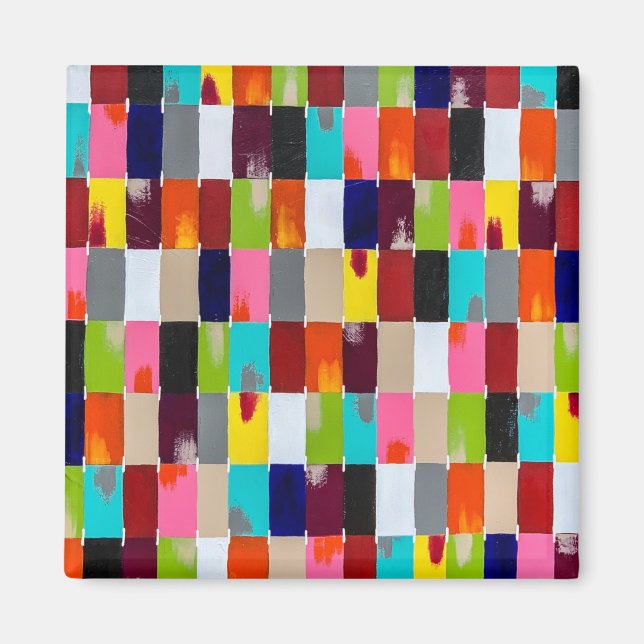 Modernes Quilt Magnet (Vorne)