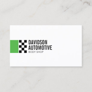 Modernes Racing-Logo in Green II Automotive Visitenkarte